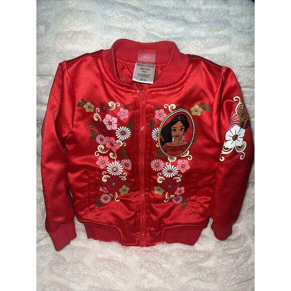 Girl's Kids Toddler Disney Elena of Avalor Red Satin Jacket Size‎ 3T - Picture 1 of 5